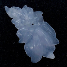 Load image into Gallery viewer, 23.8cts Exquisitely Hand Carved Blue Chalcedony Flower Pendant Bead - PremiumBead Alternate Image 2
