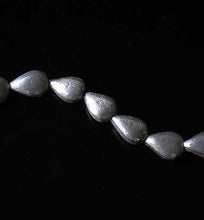 Load image into Gallery viewer, Designer Brushed Silver Teardrop Bead 8&quot; Strand 110317 - PremiumBead Primary Image 1
