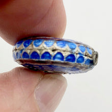 Load image into Gallery viewer, Beautiful Cloisonn‚Äö√†√∂¬¨¬© Yin Yang and I Ching Sterling Silver bead - PremiumBead Alternate Image 4
