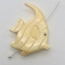 Load image into Gallery viewer, Waterbuffalo Bone Tropical Fish | 36.5x34x6mm | Cream | 1 Bead } - PremiumBead Alternate Image 3
