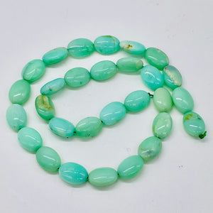 Opal, Peruvian Flat Oval | 20x15x7mm | Green | 14 Bead Half-Strand |