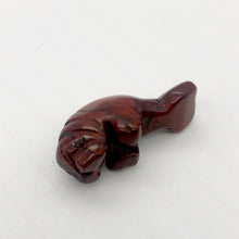 Load image into Gallery viewer, Grace 2 Carved Jasper Manatee Beads | 21x11x9mm | Red - PremiumBead Alternate Image 6
