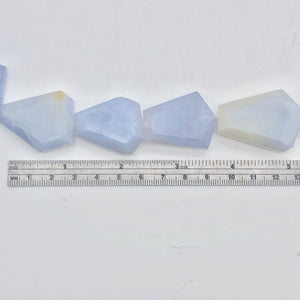 745cts Druzy Blue Chalcedony Faceted Bead 16" Strand - PremiumBead Alternate Image 9