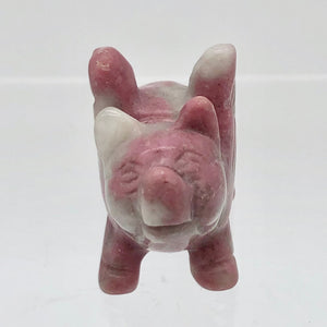 When Pigs Fly Rhodonite Winged Pig Figurine | 40x33x20mm | Pink/Grey | 34.5g - PremiumBead Alternate Image 3