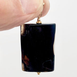 Semi Precious Stone Jewelry Sardonyx Agate Pendant Necklace 14Kgf