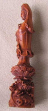 Load image into Gallery viewer, Beautiful Carved &amp; Signed Quan Yin Boxwood Statue - PremiumBead Alternate Image 4
