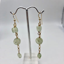 Load image into Gallery viewer, Dazzling Minty Green Natural Prehnite and 14Kgf Earrings - PremiumBead Alternate Image 9
