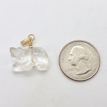Load image into Gallery viewer, Carved Natural Quartz Bear and 14K Gold Filled Pendant 509252QZG - PremiumBead Alternate Image 5
