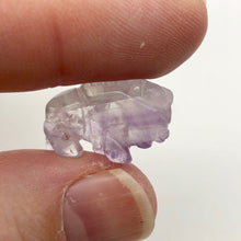 Load image into Gallery viewer, Prosperity Amethyst Hand Carved Bison / Buffalo Figurine | 21x11x8mm | Purple - PremiumBead Alternate Image 4
