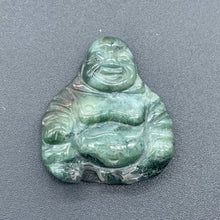 Load image into Gallery viewer, Exotic Fancy Jasper Hand Carved Buddha Bead | 33x30x7mm | Blue Green
