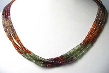 Load image into Gallery viewer, Fancy Natural Autumn Sapphire Faceted Bead Strand109922 - PremiumBead Alternate Image 2
