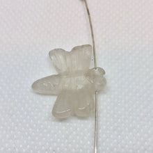 Load image into Gallery viewer, Carved Quartz Dragonfly Animal Beads | 20.5x18.5x5mm | Clear - PremiumBead Alternate Image 3
