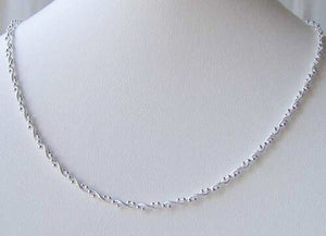24" Silver Bead & Snake Twist Chain Necklace! (10.4 Grams) 10028E - PremiumBead Alternate Image 2