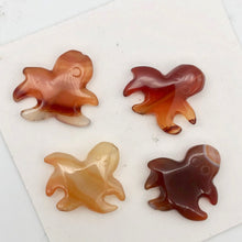 Load image into Gallery viewer, Natural Red Carnelian Dangly Octopi Beads | 18x20x4mm | Orange |  Bead(s) - PremiumBead Primary Image 1
