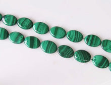 Load image into Gallery viewer, Extraordinary Natural Malachite 18x13mm Oval Coin Bead Strand 110249 - PremiumBead Alternate Image 3
