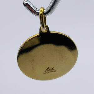 Saint Christopher 3 Gram 14K Round Medal | 1" Long | Gold | 1 Pendant |