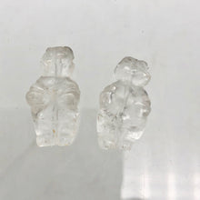 Load image into Gallery viewer, 2 Hand Carved Quartz Goddess of Willendorf Beads | 20x9x7mm | Quartz - PremiumBead Alternate Image 5
