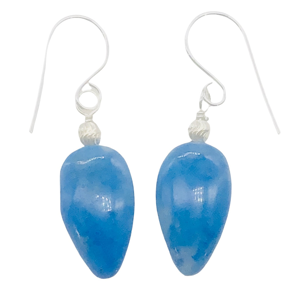 Lapis Lazuli and Sterling Silver Earrings | 1 5/8