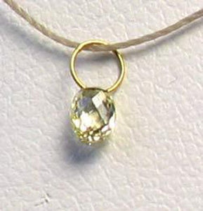 0.26cts Natural Canary Diamond & 18K Gold Pendant 8798N - PremiumBead Alternate Image 2