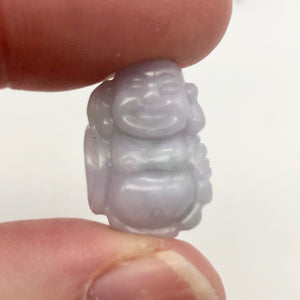 26.8cts Hand Carved Buddha Lavender Jade Pendant Bead | 21x15x9.5mm | Lavender - PremiumBead Alternate Image 7
