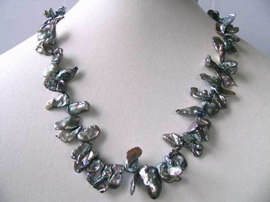 Design Platinum Rosepetal Keishi FW Pearl Strand 109050A - PremiumBead Primary Image 1