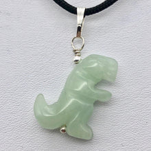 Load image into Gallery viewer, Aventurine Dinosaur Tyrannosaurus Rex Sterling Silver Pendant | 1.5&quot; (Long) | - PremiumBead Alternate Image 5

