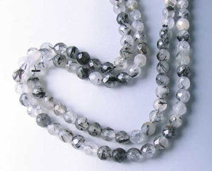 Natural Untreated Tourmalated Quartz Round Beads (approx. 25) 10484 - PremiumBead Alternate Image 5