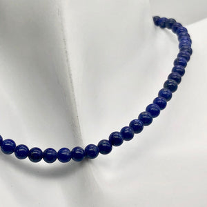 Stunning Natural AAA Lapis 4mm Round Bead Strand - PremiumBead Alternate Image 3