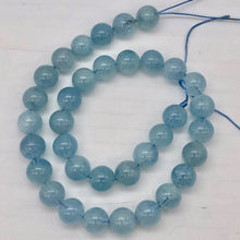 Load image into Gallery viewer, Natural Aquamarine Crystal Round Beads | 10mm | Blue | 4 Bead(s) |
