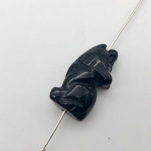 Load image into Gallery viewer, Howling New Moon Carved ObsidianWolf/Coyote Figurine - PremiumBead Alternate Image 4
