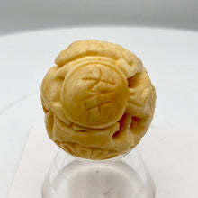 Load image into Gallery viewer, Carved Chinese Zodiac Year of the Pig Water Buffalo Bone Bead |30mm|Cream| 1 Bd| - PremiumBead Alternate Image 2
