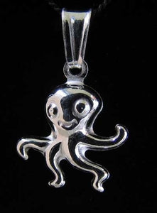Sealife 925 Sterling Silver Octopus Traditional Charm Pendant 9967M1 - PremiumBead Primary Image 1