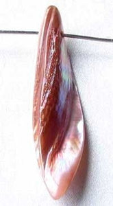 Designer Blade Cut Pink Mussel Shell Pendant Bead 4423D - PremiumBead Alternate Image 2