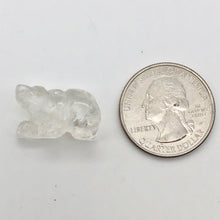 Load image into Gallery viewer, Quartz Hand Carved Bear Figurine/Worry bead | 13x18x9mm | Clear - PremiumBead Alternate Image 4
