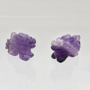 Unique Soaring Carved Amethyst Dragon Figurine | 25x14x7.5mm | Purple - PremiumBead Alternate Image 3