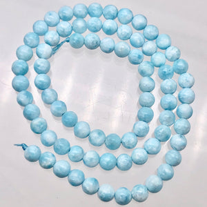 Natural Hemimorphite Round Faceted Beads | 5mm | Blue | 76 Bead(s)