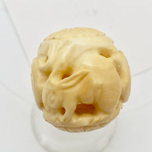 Load image into Gallery viewer, Chinese Zodiac Year of the Rabbit WaterBuffalo Bone Bead| 30mm| Cream| 1 Bead | - PremiumBead Alternate Image 4
