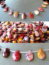 Load image into Gallery viewer, 4 Beads of Faceted Mookaite Briolette Beads 4951 - PremiumBead Primary Image 1
