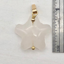 Load image into Gallery viewer, Rose Quartz Starfish Pendant Necklace | Semi Precious Stone | 14k gf Pendant - PremiumBead Alternate Image 6
