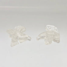 Load image into Gallery viewer, 2 Soaring Carved Clear Quartz Eagle Beads | 22x16x13mm | Clear - PremiumBead Alternate Image 2
