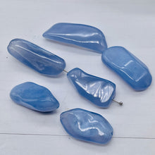 Load image into Gallery viewer, Chalcedony 47g Nugget | 41x16x7 to 32x17x8mm | Blue | 6 Pendant Bead
