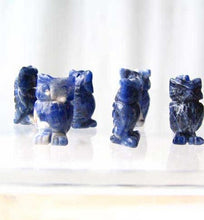 Load image into Gallery viewer, 2 Wisdom Carved Sodalite Owl Beads - PremiumBead Alternate Image 2
