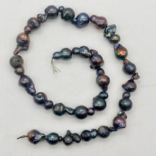 Load image into Gallery viewer, Amazing! Each Pearl one of a kind Black Peacock Fireball Pearl Strand - PremiumBead Alternate Image 3
