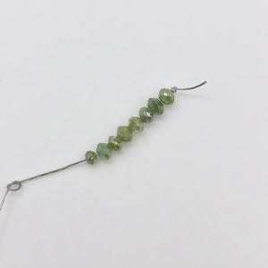 8 Parrot Green 1.38cts Diamond Faceted Beads 009605CC - PremiumBead Alternate Image 4