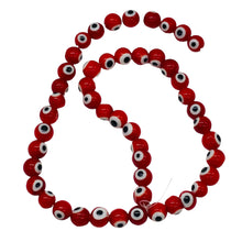 Load image into Gallery viewer, Lampwork Glass Eye Parcel of Round | 8 mm | Red | 4 Beads |
