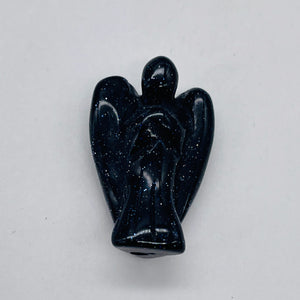 Guardian Angel Blue Angel | 21x14x9mm | Goldstone | 1 Figurine |