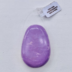 Phosphosiderite Free Form | 40x28x13 mm | Lavender | 1 Pendant Bead |