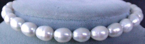 4 Beautiful Natural Untreated Platinum 10-10.5x7-8mm Pearls 3454 - PremiumBead Primary Image 1
