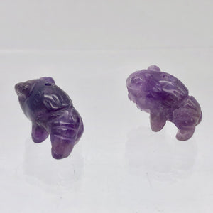 Prosperity Amethyst Hand Carved Bison / Buffalo Figurine | 21x11x8mm | Purple - PremiumBead Alternate Image 12