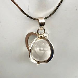Semi Precious Stone Jewelry Crystal Quartz Ball in Sterling Silver pendant - PremiumBead Alternate Image 4